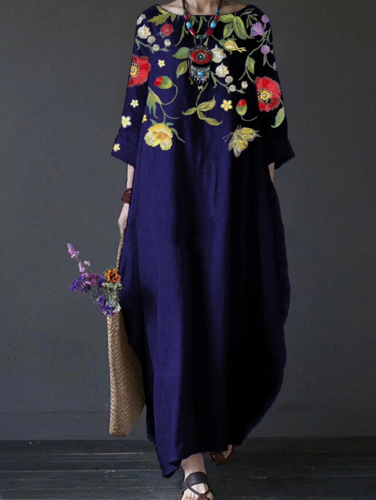 ❤️【S-5XL】2025Retro ležérne letné šaty s potlačou