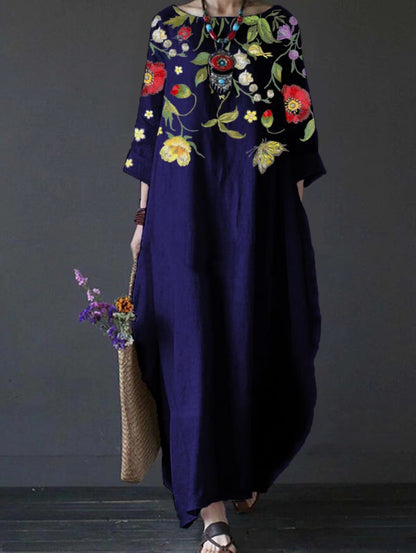 ❤️【S-5XL】2025Retro ležérne letné šaty s potlačou