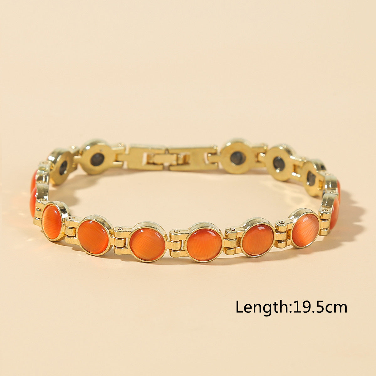 🎗✨Elegantný magnetický zlatý náramok s mačacím okom