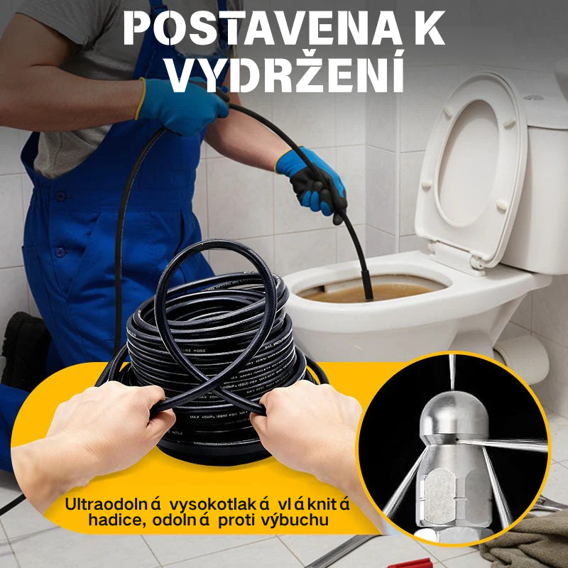🔗Nástroj na čistenie odpadu s pripojením k autoumyvárni 🚰Čistič odpadu do kúpeľne/kuchyne 🧹Vysokotlakový vodný prúd pre rýchle uvoľnenie, odolný voči vysokému tlaku a nepriepustný 💧Nevyhnutnosť v každej domácnosti