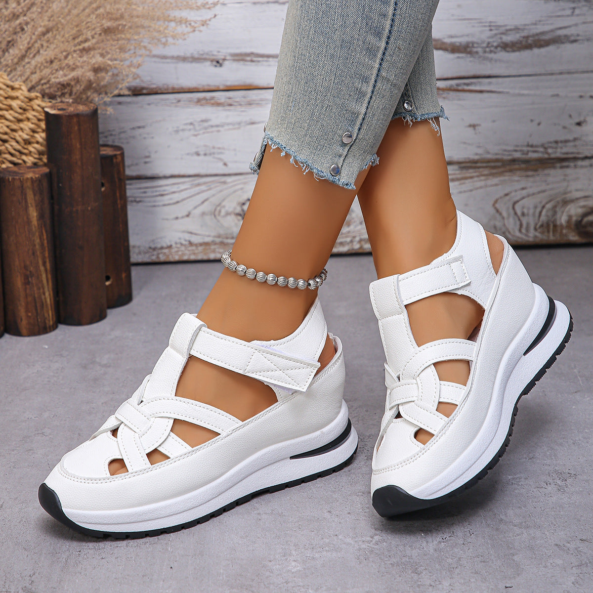 👡 ¡Grandes descuentos de verano – último día de promoción! 【35-43】Sandalias casuales con suela gruesa 2026