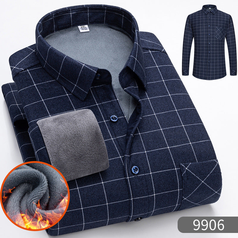 🔥【Zľava 50 %】1 kus za 119 €👔【L-5XL】Teplá košeľa s dlhým rukávom