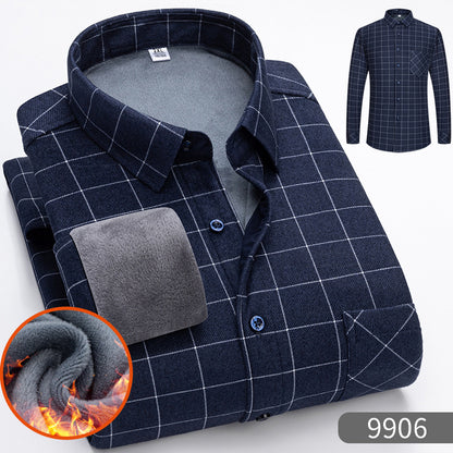 🔥【Zľava 50 %】1 kus za 119 €👔【L-5XL】Teplá košeľa s dlhým rukávom