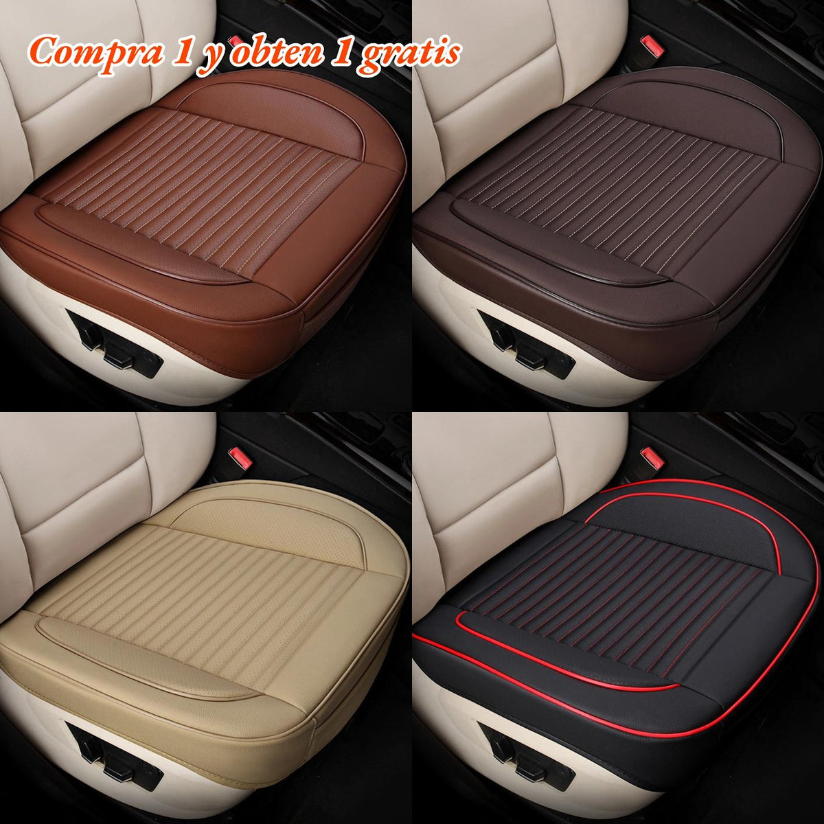 🚗🚗49%OFF--Cojín de asiento de coche todo incluido fabricado en cuero natural