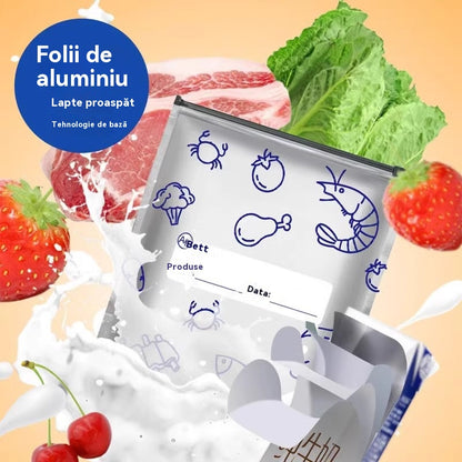 🔥🔥Un total de 30 de pungi antibacteriene din folie de aluminiu, super ușor de utilizat și care își păstrează prospețimea.