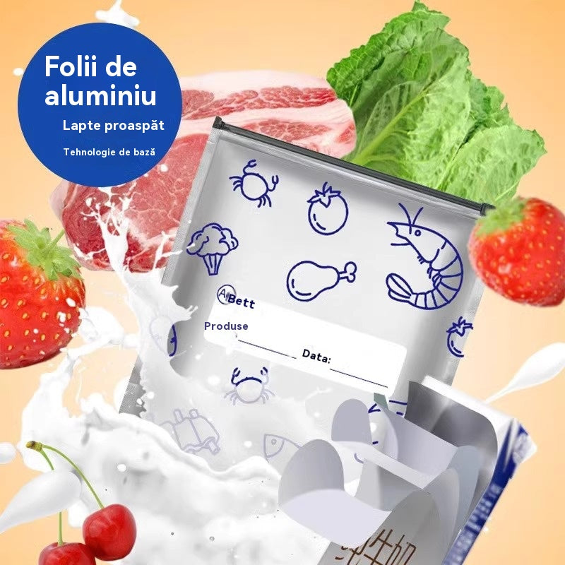 🔥🔥Un total de 30 de pungi antibacteriene din folie de aluminiu, super ușor de utilizat și care își păstrează prospețimea.