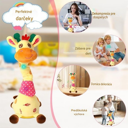 🦒👼Interaktívna plyšová žirafa, 🎵roztomilý malý spoločník, ktorý si s vami bude spievať.