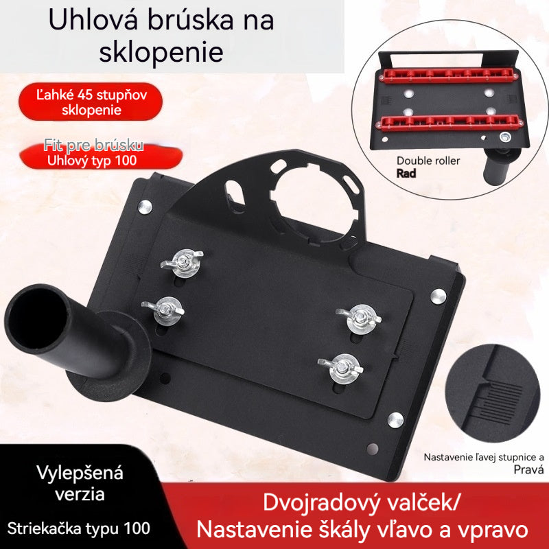 【Model 100】 Uhlový rezací nástroj + tryska + vodovodné potrubie --- Nová uhlová brúska Model 100 s funkciou uhlového rezania. Uhlová fréza s uhlom 45 stupňov.