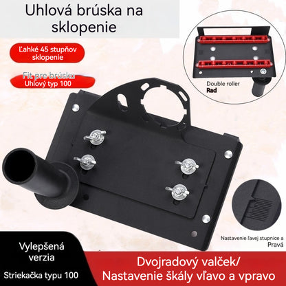 【Model 100】 Uhlový rezací nástroj + tryska + vodovodné potrubie --- Nová uhlová brúska Model 100 s funkciou uhlového rezania. Uhlová fréza s uhlom 45 stupňov.