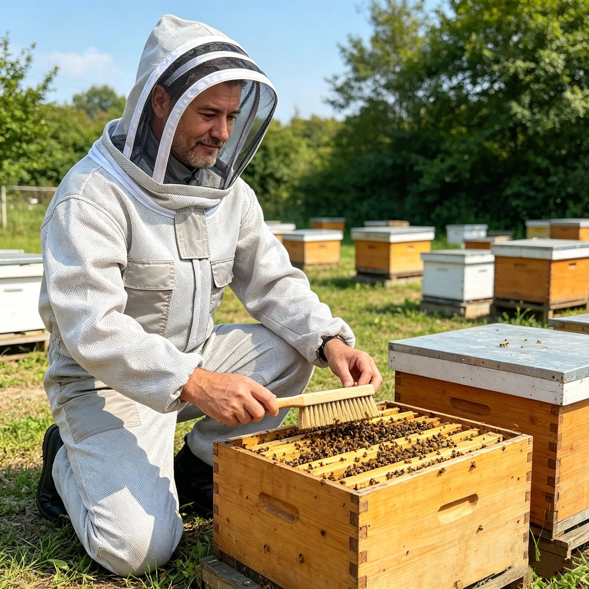 【M-2XL】🐝 Body odolné voči včelám, vyrobené z 3D bavlnenej sieťoviny