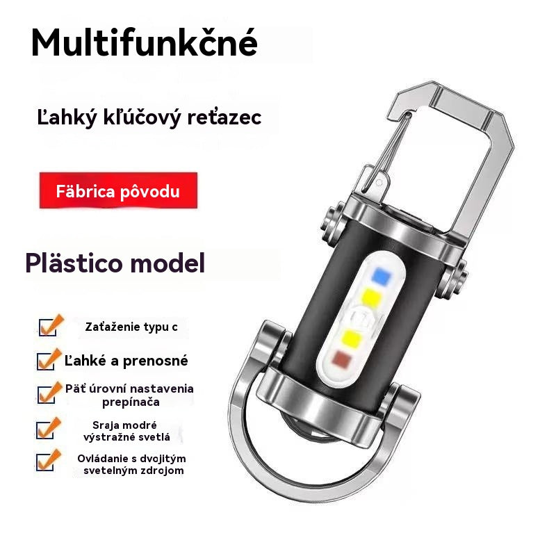 🔥Skvelý výpredaj🔥Super jasné vodeodolné mini svietidlo na kľúče so svietivosťou 1200 lm