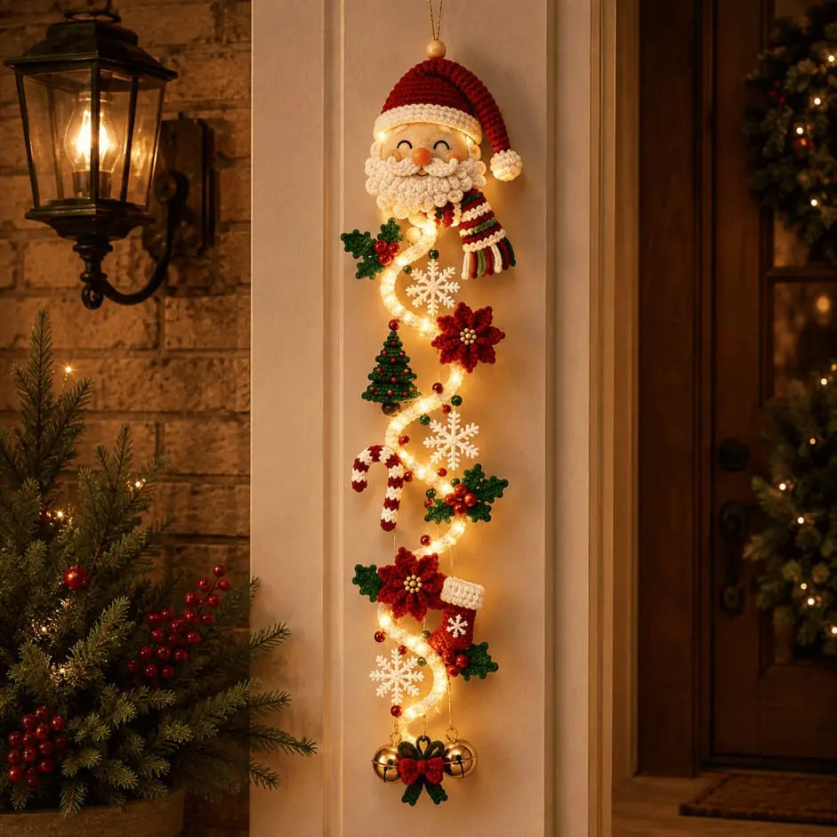 🎄🎃¡Último día! 🎅¡Disfruta de un 49% de descuento en adornos navideños iluminados para puertas!