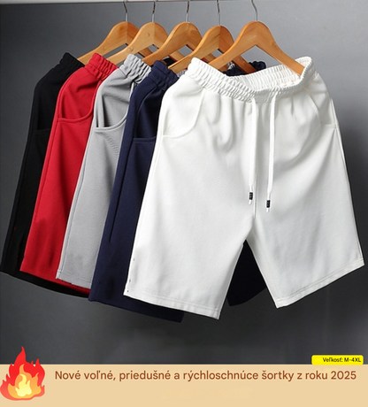 👍🌴【Kúp 1 a 1 zadarmo】【M-4XL】Veľmi dobrá akcia, nové letné pánske ležérne voľné šortky, outdoorové plážové šortky, pánske športové nohavice，2-dielna sada